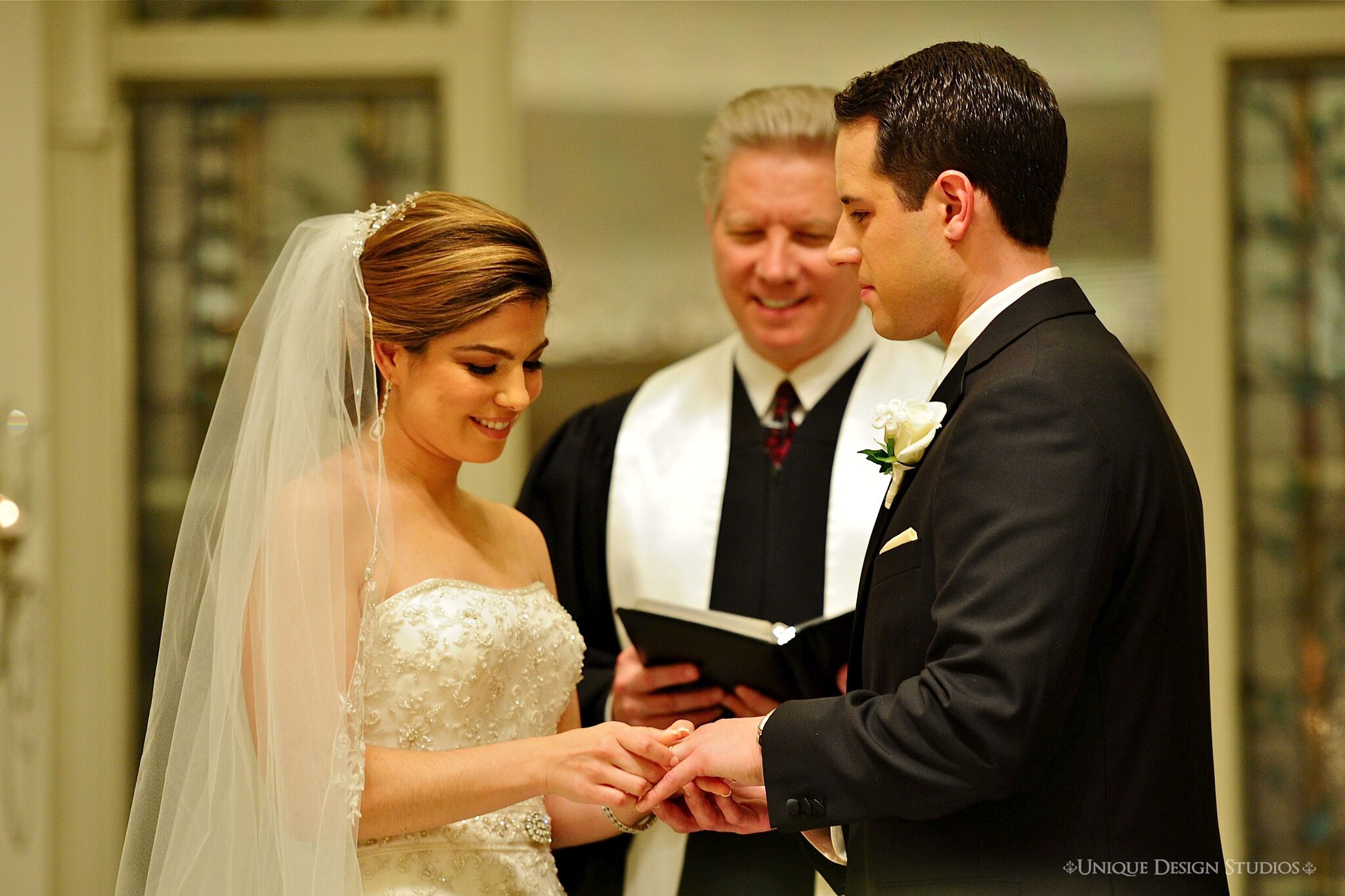 the rings on the ceremony