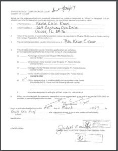 Flagler County FL premarital course credentials